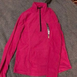 New with tags pink fleece pullover